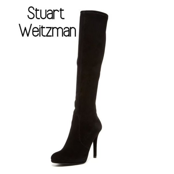 Stuart Weitzman Shoes - NWOT Stuart Weitzman Boots Womens' Black Suede 7M